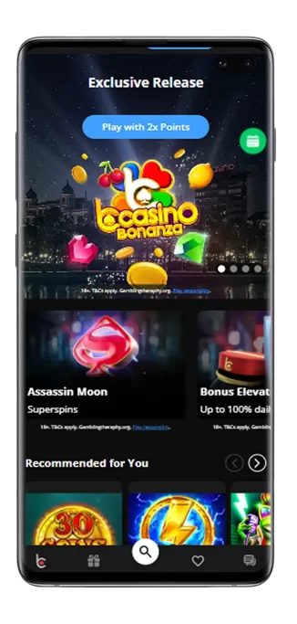 Mobile app bcasino login